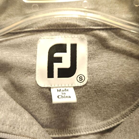 FootJoy Womens Small Gray Grey Engineered Jersey 1/4 Zip Pullover Sweatshirt - Picture 3 of 9
